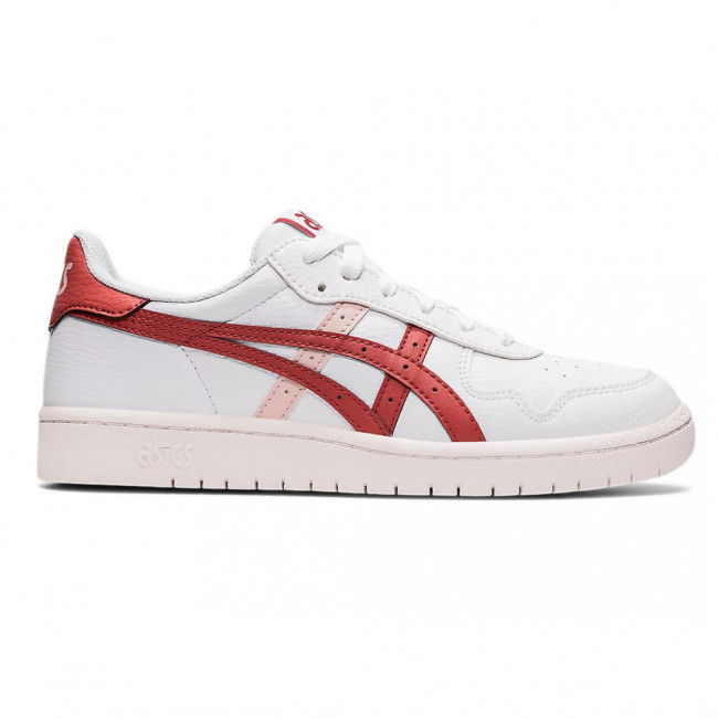 Кеды жен. ASICS Japan S 1202A118-111, р.8 (рос.38),иск. кожа, текстиль, бело-красный 