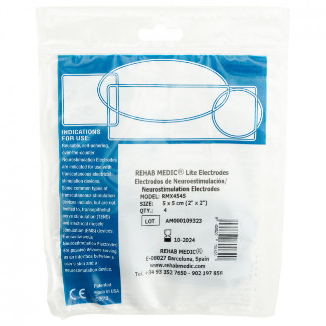 Электроды для миостимуляции Rehab Medic 5 х 5 см (4шт. в уп), арт.RMX4545 