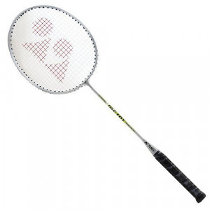 Ракетка для бадминтона Yonex GR-101R, для начинающ.,стал. обод и стерж с тройник, со струнами, серебр