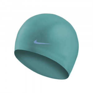 Шапочка для плавания NIKE Solid Silicone, 93060339, FINA Approved, БИРЮЗОВЫЙ, силикон