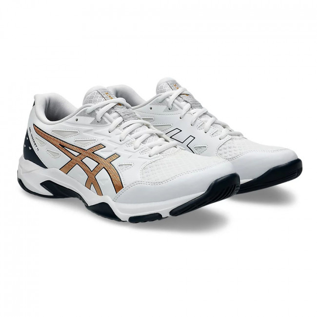 Кроссовки волейб. муж. ASICS Gel-Rocket 11 1071A091 103, р.11,5(рос.44,5),текстиль,кожзам,бело-т.син 