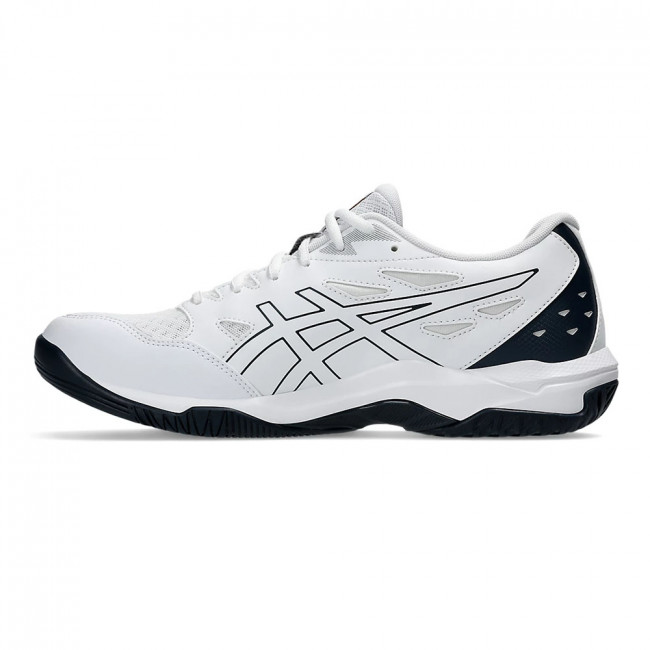Кроссовки волейб. муж. ASICS Gel-Rocket 11 1071A091 103, р.11,5(рос.44,5),текстиль,кожзам,бело-т.син 