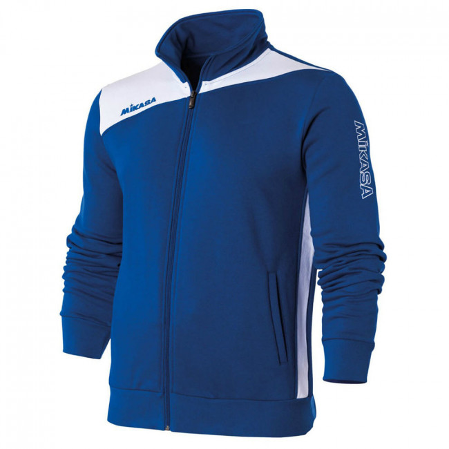 Куртка от костюма MIKASA MT542-025-XL, р.XL, 70% хлопок 30% полиэстер, синий 