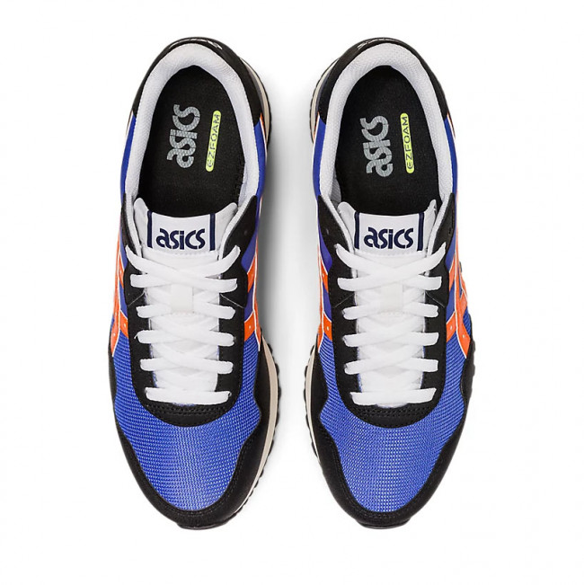 Кроссовки ASICS Tiger Runner II 1201A792-401, р.7 (рос.38,5),иск. кожа, текстиль, сине-оранжевый 