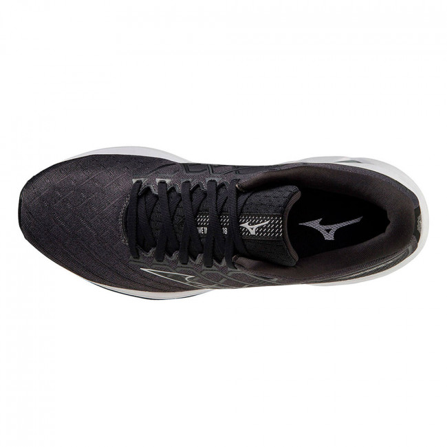 Кроссовки бег. MIZUNO Wave Inspire 18, J1GC224404,р.UK10 (рос.44),иск. кожа, текстиль,черный 