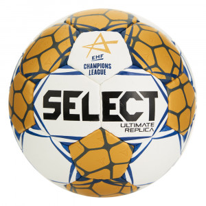 Мяч гандбольный SELECT Ultimate Replica v24 , 1670850990, р.1, EHF Appr, ПУ, руч.сш, золотисто-белый