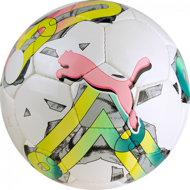 Мяч футбольный PUMA Orbita 5 HS, 08378601, р.5, 32 пан, ПУ, ручная сшивка, бело-мультиколор 