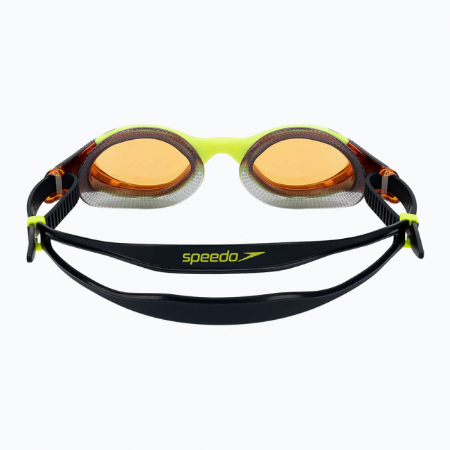 Очки для плавания SPEEDO Biofuse 2.0, 8-00233214507, ОРАНЖЕВЫЕ линзы, желтая оправа 
