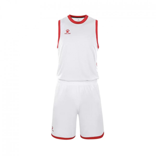 Форма баск. взросл. KELME, 8252LB1006-107-4XL, р.4XL, 100% полиэстер, бело-красный 