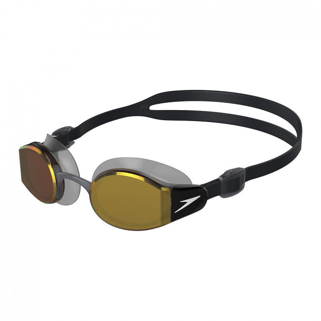 Очки для плавания SPEEDO Mariner Pro Mirror, 8-00237314554, ЗЕРКАЛЬНЫЕ линзы, серая оправа 