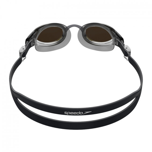 Очки для плавания SPEEDO Mariner Pro Mirror, 8-00237314554, ЗЕРКАЛЬНЫЕ линзы, серая оправа 