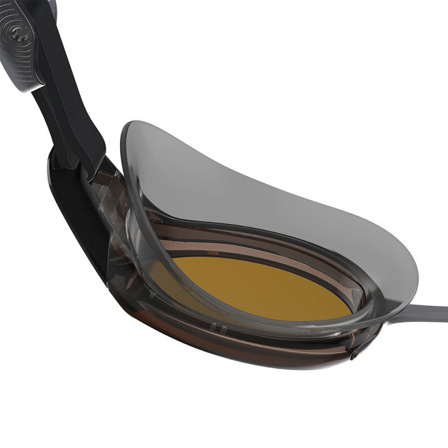 Очки для плавания SPEEDO Mariner Pro Mirror, 8-00237314554, ЗЕРКАЛЬНЫЕ линзы, серая оправа 