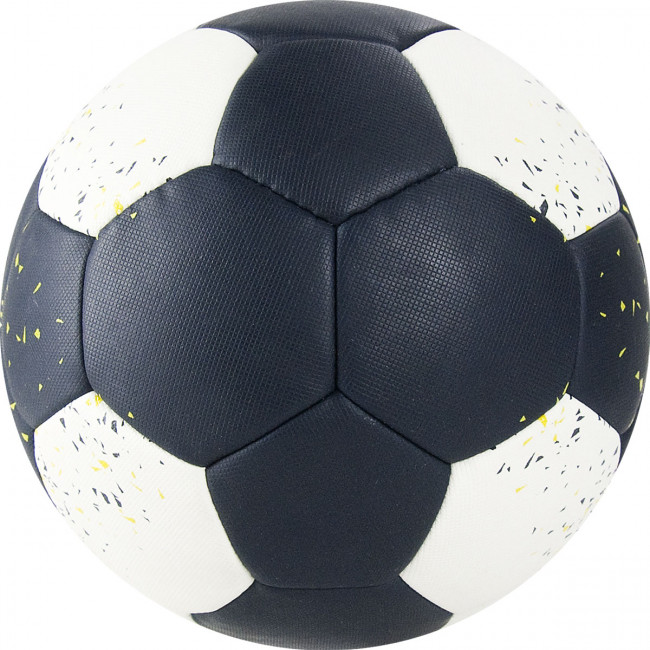 Мяч гандбольный "TORRES PRO" арт.H32161, р.1, ПУ, 4 подкл. слоя, гибрид. сшивка, черно-бел-желт 