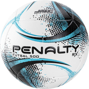 Мяч футзальный PENALTY BOLA FUTSAL RX 500 XXI, арт.5212991140-U, р.4, PU, термосшивка, бел-чер-гол