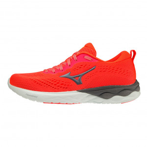 Кроссовки беговые жен. MIZUNO Wave Revolt J1GD218149, р.UK6 (рос.38), иск. кожа, текстиль, оранжевый