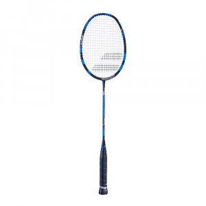 Ракетка для бадминтона Babolat First I, арт.601327-216, алюм. обод, графит. стерж, со струнами, синий