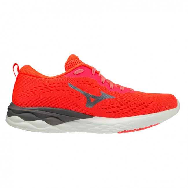 Кроссовки беговые жен. MIZUNO Wave Revolt J1GD218149, р.UK6,5 (рос.39), иск. кожа, текстиль, оранж 