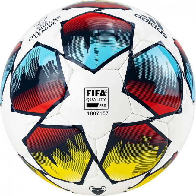 Мяч футзальный "ADIDAS UCL PRO Sala St.P", арт.H57819, р.4, FIFA Quality Pro, 32п,ПУ, руч.сш, мультикол 