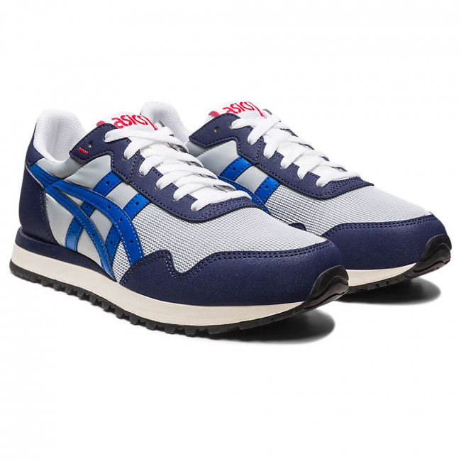 Кроссовки ASICS Tiger Runner II 1201A792-022, р.7 (рос.38,5),иск. кожа, текстиль, т.сине-серый 