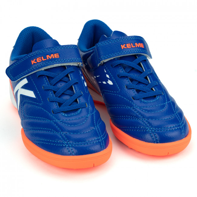 Обувь футб. (многошиповки). дет. KELME (TF), 68833134-413-33, р.33 (рос.32), ПУ, резина, синий-оранж Обувь футб. (многошиповки). дет. KELME (TF), 68833134-413-33, р.33 (рос.32), ПУ, резина, синий-оранж