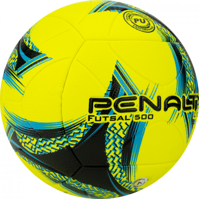 Мяч футзальный PENALTY BOLA FUTSAL LIDER XXIII, 5213412250-U, р.4, PU, термосшивка, желто-сине-черный 